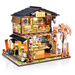 LITTLE STORY Składany Drewniany Model Puzzle 3D DIY Sushi House