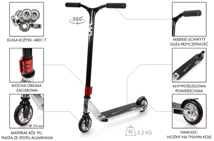 HULAJNOGA METEOR EDGE silver
