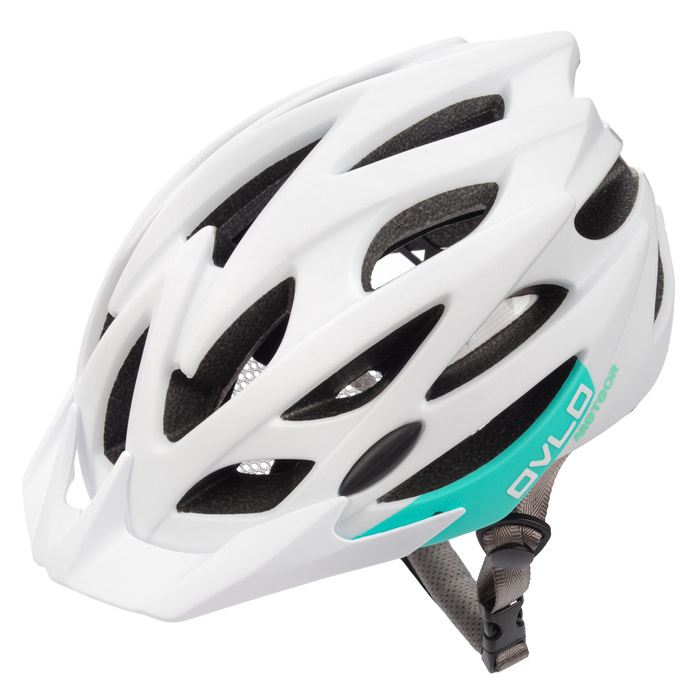 Kask rowerowy Meteor Ovlo L 58-61 cm biały/miętowy