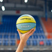 PIŁKA KOSZOWA METEOR LAYUP #4 żółto-turkusowa