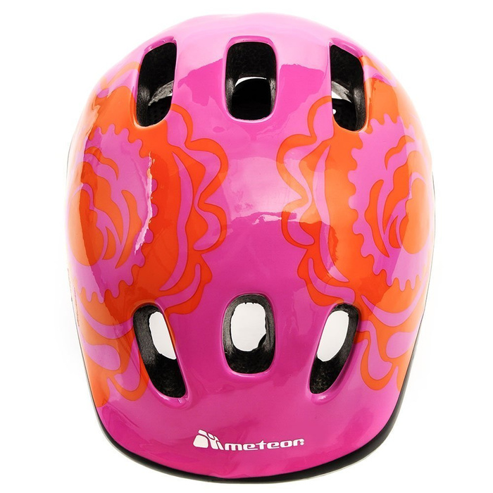 KASK ROWEROWY DZIECIĘCY METEOR MV6-2 BIG FLOWER