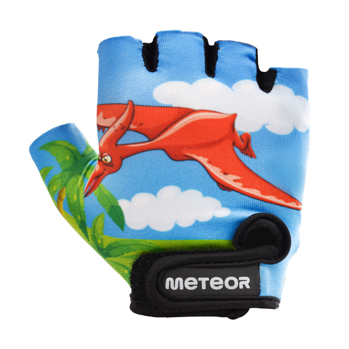 RĘKAWICZKI ROWEROWE METEOR JUNIOR DINOSAUR S