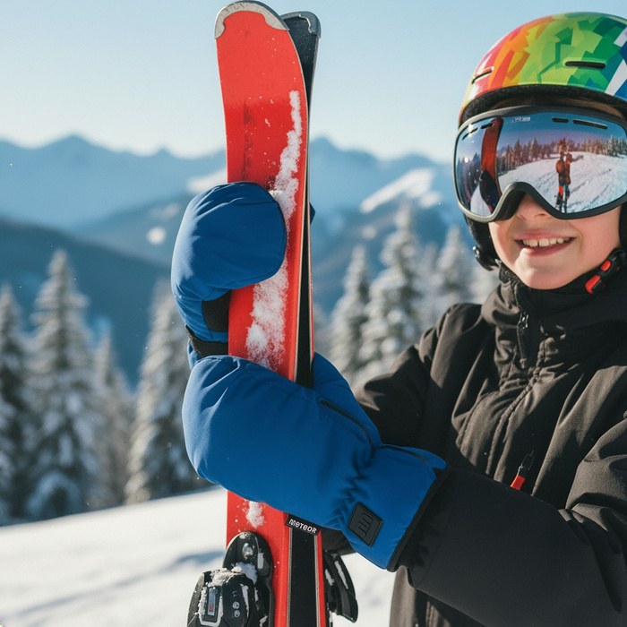 Rękawice zimowe Meteor Orel XS granatowy/czarny