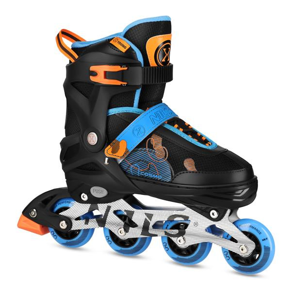 NA13808 ŁYŻWOROLKI COSMO NIEBIESKIE ROZM. L(38-41) NILS EXTREME