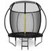 Trampolina ogrodowa dla dzieci HyperMotion - 244 cm 8FT - z drabinką i siatką wewnętrzną - do domu i ogrodu