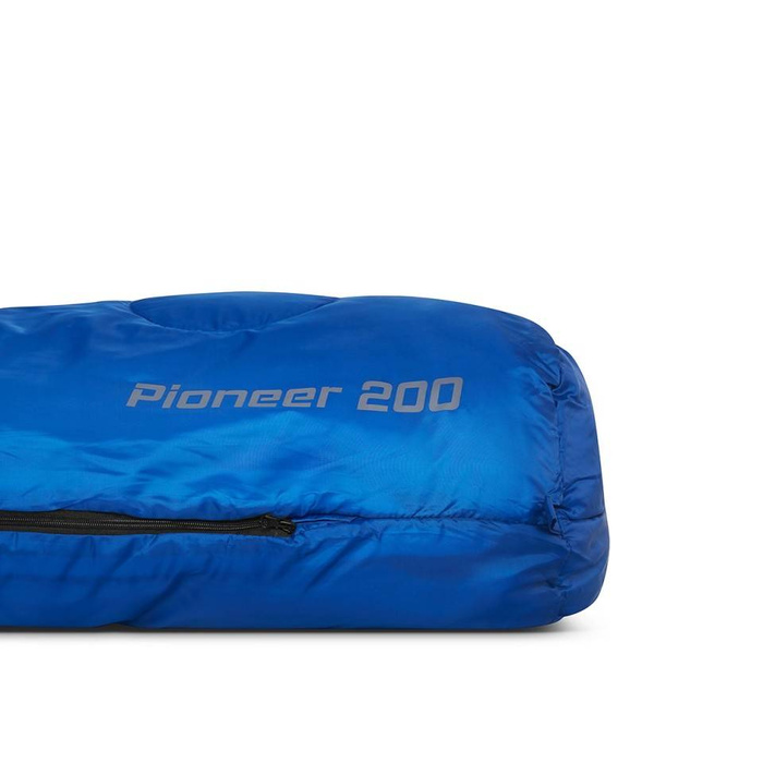 Śpiwór mumia z kapturem Campus PIONEER 200 R ciemnoniebieski prawy