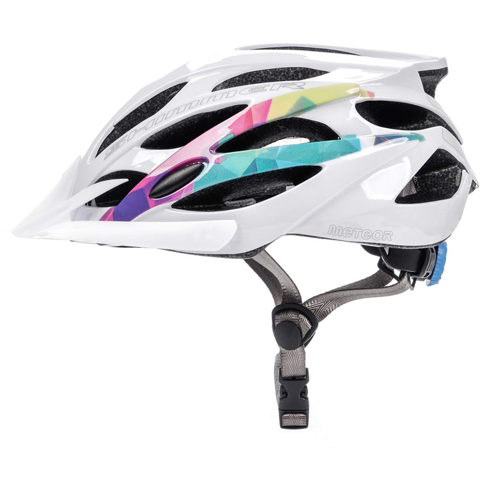 Kask rowerowy Meteor Shimmer L 58-61 cm biały