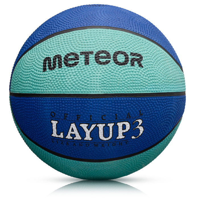 PIŁKA KOSZOWA METEOR LAYUP #3 niebieska