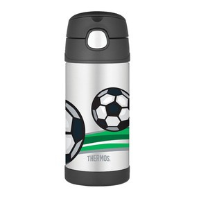 Termos dziecięcy ze słomką 355 ml THERMOS – piłka nożna