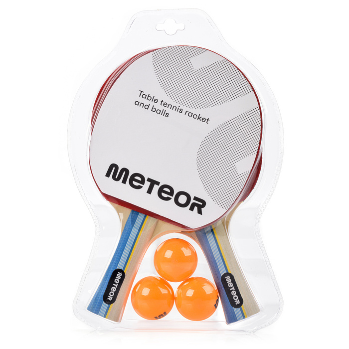 Zestaw do tenisa stołowego Meteor 2 rakietki Sirocco ** 3 piłeczki