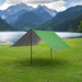 NC17107 TARP PŁACHTA BIWAKOWA KEMPINGOWA 300X300 CM ZIELONA NILS CAMP