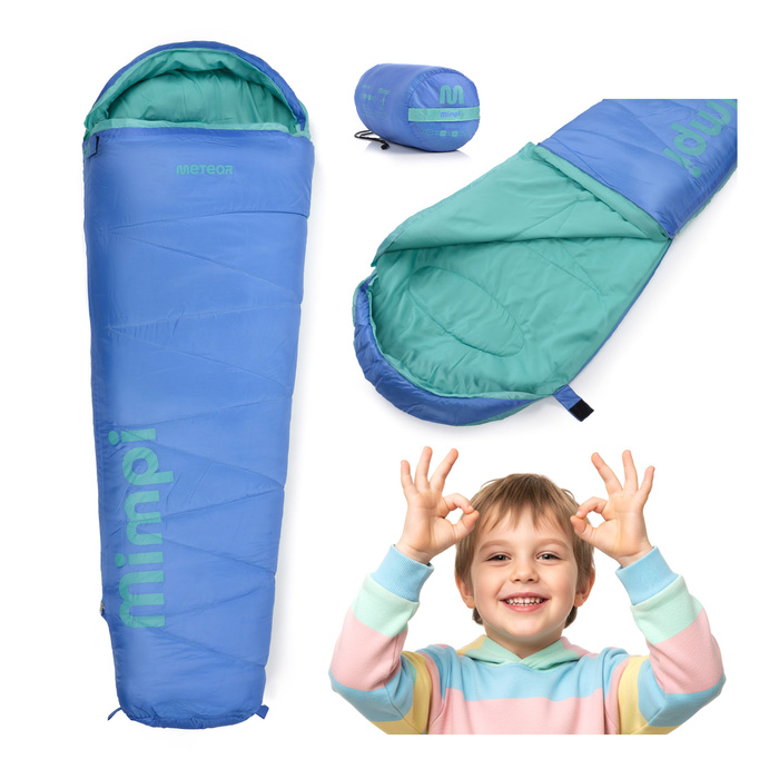 Śpiwór Meteor Mimpi niebieski/ miętowy