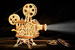ROBOTIME Drewniany Model Puzzle 3D Projektor + Film