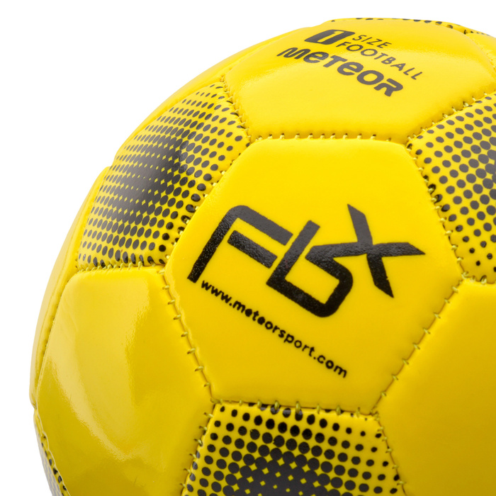 Piłka nożna Meteor FBX 1 neonowy żółty