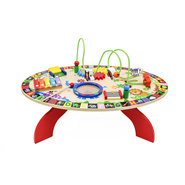 Drewniany stolik manipulacyjny