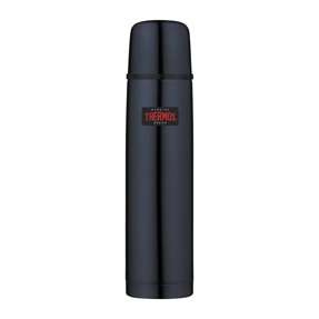 Termos z przyciskiem na nakrętce oraz z kubkiem 1 l THERMOS - ciemnoniebieski
