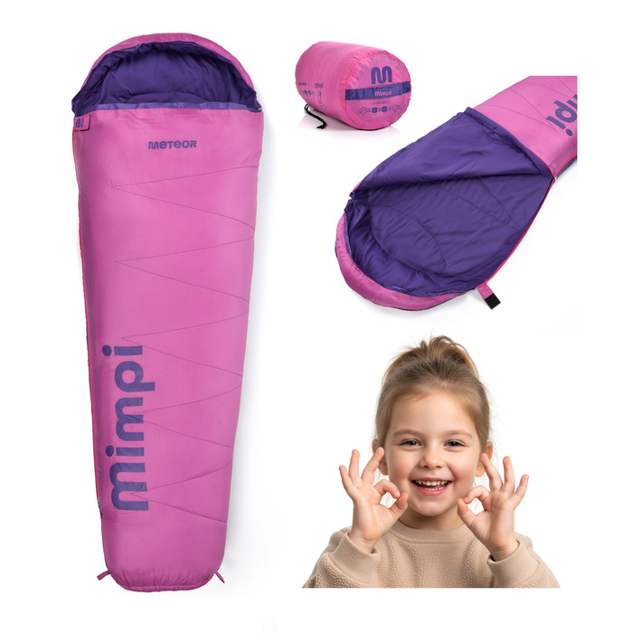 Śpiwór Meteor Mimpi różowy/fioletowy