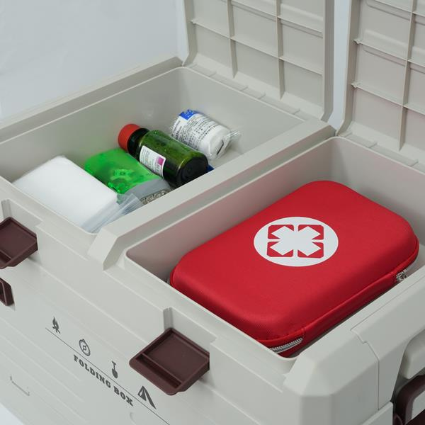 NCB4003 SKŁADANA SKRZYNIA KEMPINGOWA Z POKRYWĄ NILS CAMP