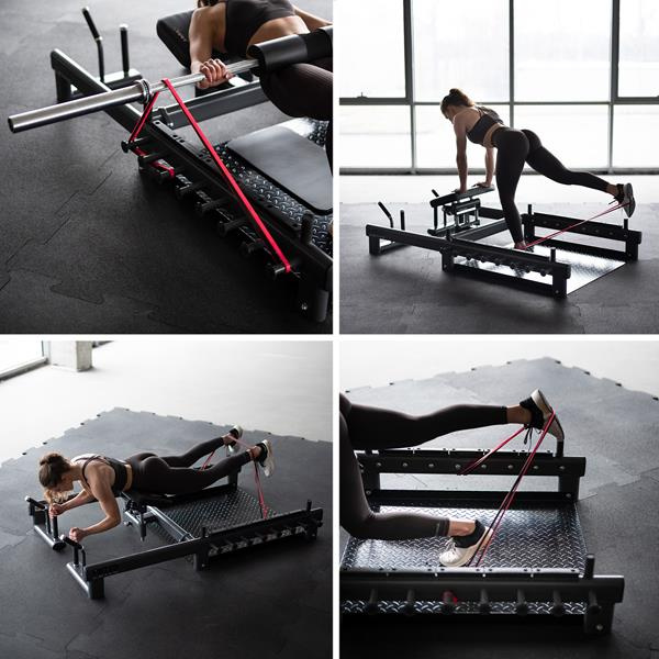 PHT25 PLATFORMA DO ĆWICZEŃ MIĘŚNI POŚLADKÓW HIP THRUST I MARTWEGO CIĄGU COMMERCIAL HMS