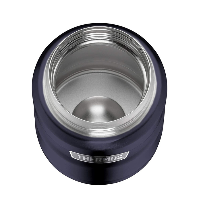 Termos na jedzenie z składaną łyżką i kubkiem THERMOS - ciemnoniebieski