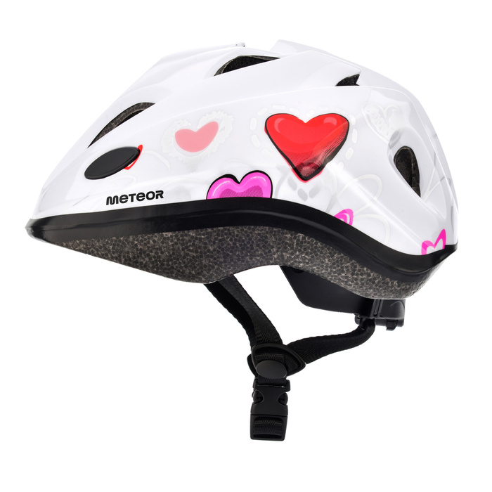 Kask rowerowy Meteor KS07 S 48-52 cm Hearts