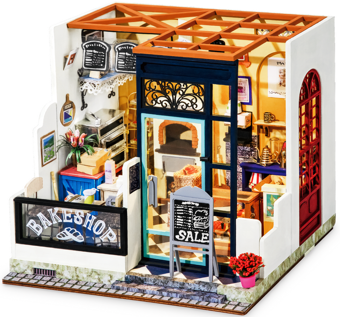 ROBOTIME Składany Drewniany Model Puzzle 3D Piekarnia Nancy
