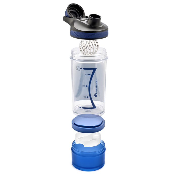 Bidon Shaker Meteor 500 ml niebieski