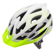 Kask rowerowy Meteor Gruver M 55-58 cm biały/zielony