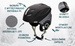 Kask narciarski Meteor Lumi S 53-55 cm czarny/szary