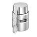 Termos na jedzenie z składaną łyżką i kubkiem THERMOS – srebrny