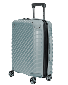 Walizka kabinowa SwissBags Diamond cut 55 cm metaliczny niebieski