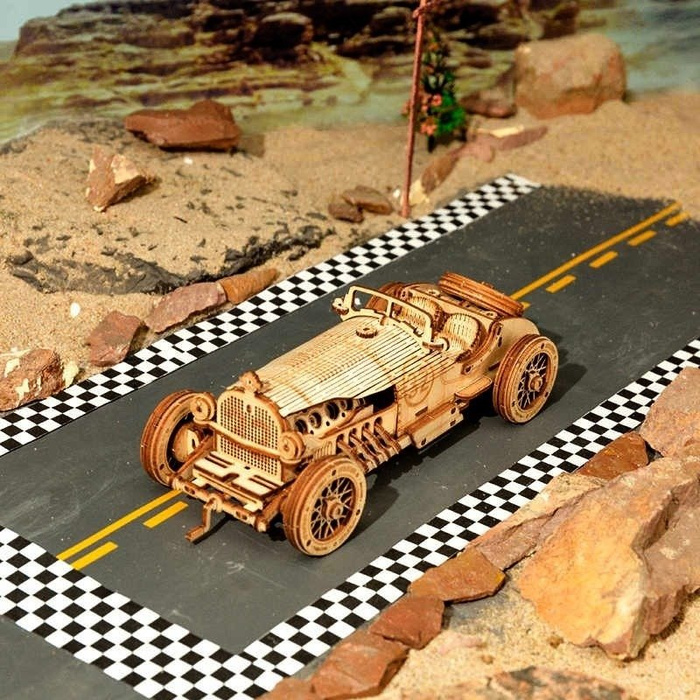 ROBOTIME Drewniany Model Puzzle 3D Klasyczne Auto