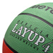 PIŁKA KOSZOWA METEOR LAYUP #4 czerwono-zielona