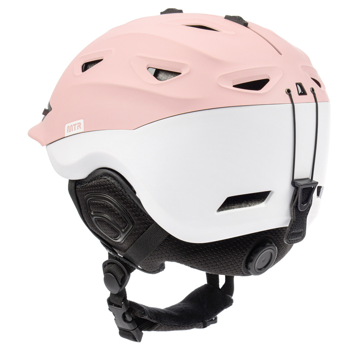Kask narciarski Meteor Montara L 58-61 cm biały/różowy