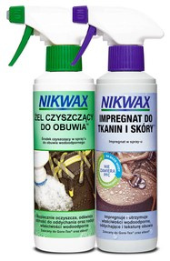 Zestaw Impregnat do obuwia tkanin i skóry Nikwax 2x300ml