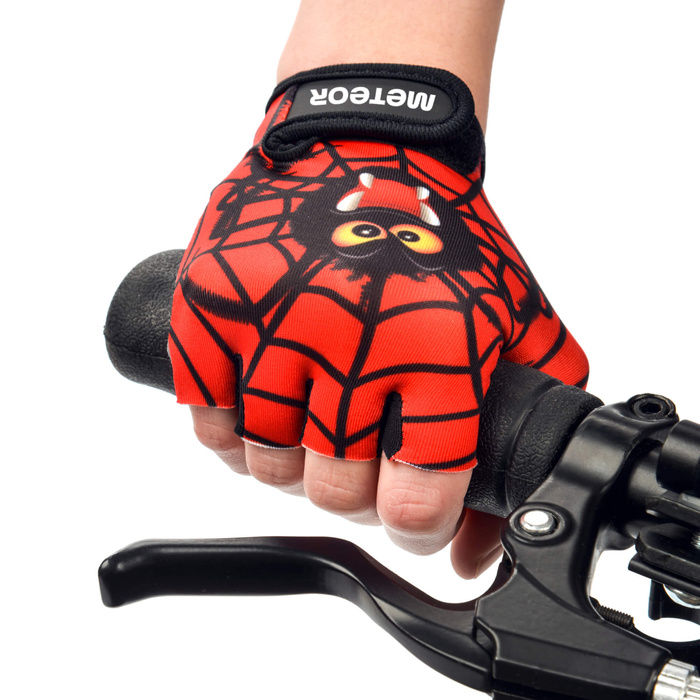 Rękawiczki rowerowe Meteor Kids Spider S