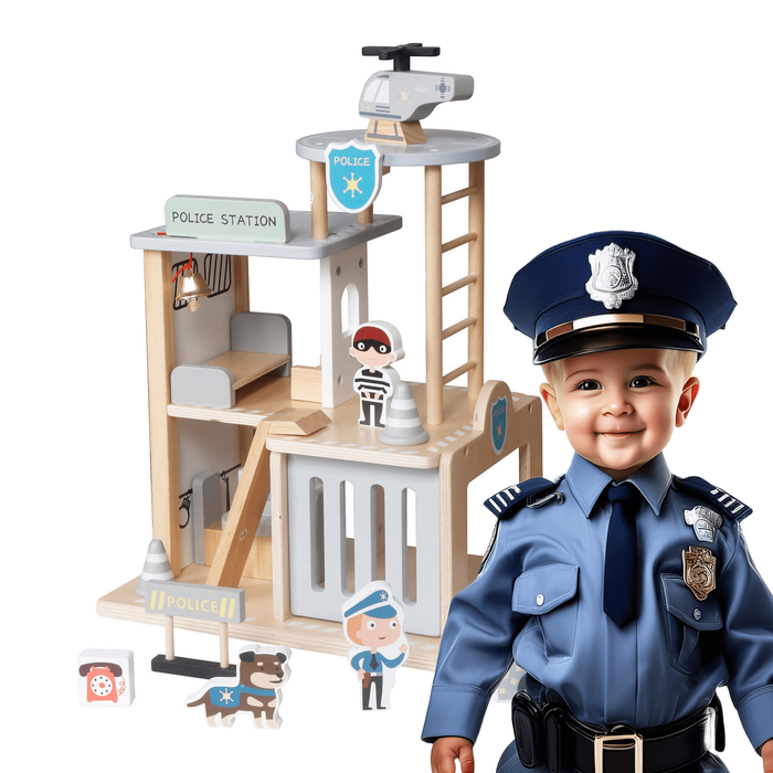 Drewniany komisariat policji dla dzieci Kinderlly