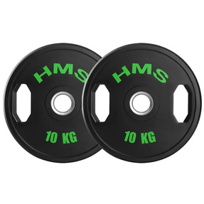TOG10 2 x 10 KG TALERZ OLIMPIJSKI OGUMOWANY 2 x 10 KG HMS