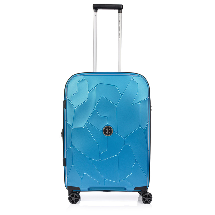 Średnia walizka SwissBags Lava 66 cm niebieski