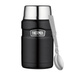Termos na jedzenie z składaną łyżką i kubkiem 710 ml THERMOS - czarny mat