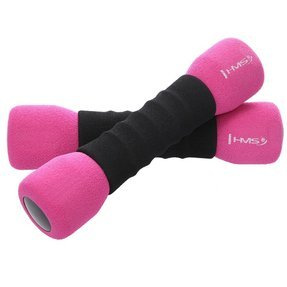 CM06 RÓŻOWY CIĘŻARKI MIĘKKIE 2 x 1 KG HMS