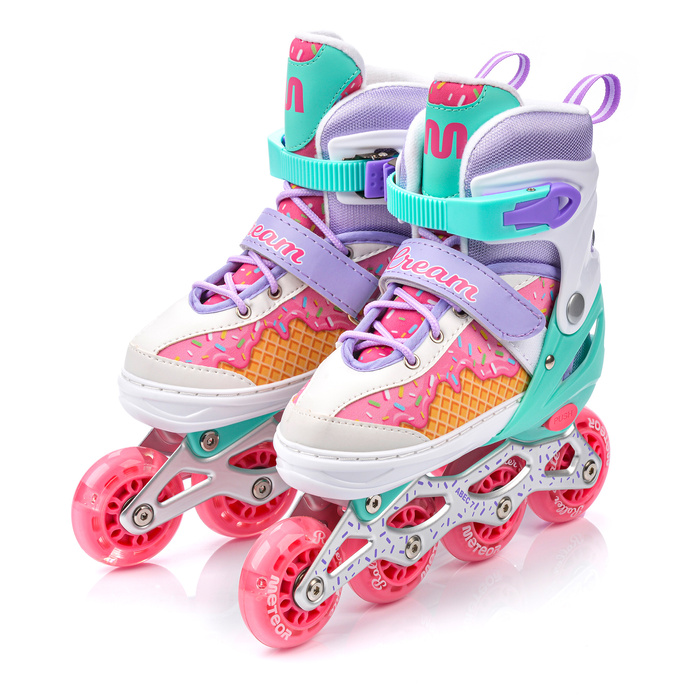 Rolki Meteor 4w1  Cream L 38-41