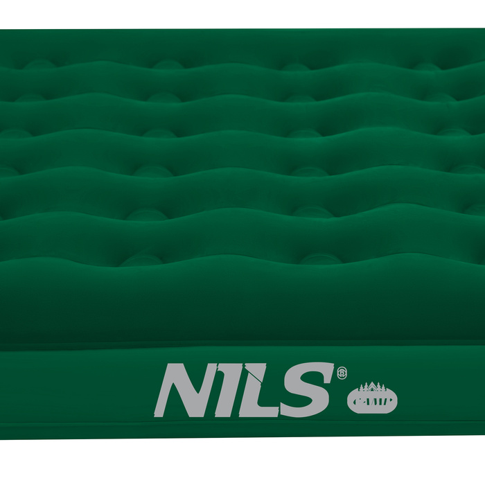 NC2803 MATERAC TURYSTYCZNY DMUCHANY 203X152X22 CM ZIELONY NILS CAMP