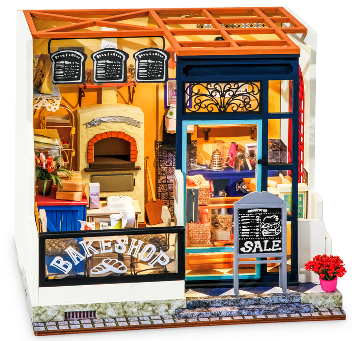 ROBOTIME Składany Drewniany Model Puzzle 3D Piekarnia Nancy