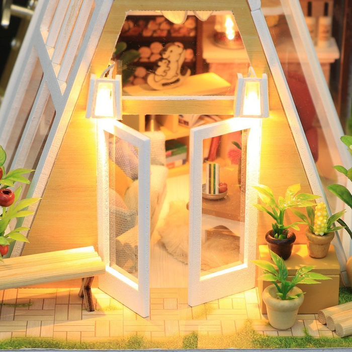 LITTLE STORY Składany Drewniany Domek Model Puzzle 3D Peter's Dream Hut