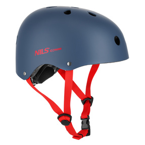 MTW001-1 KASK SZARO-CZERWONY ROZM. XS(48-52CM) NILS EXTREME