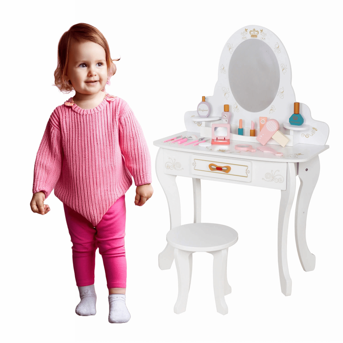 Drewniana toaletka dla dzieci