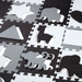 MD03 MATA DZIECIĘCA PUZZLE KOJEC GRAY 36 ELEMENTÓW 140x140CM NILS FUN