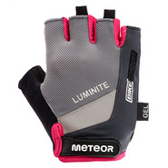 Rękawiczki rowerowe Meteor Gel GX34 grey-pink L