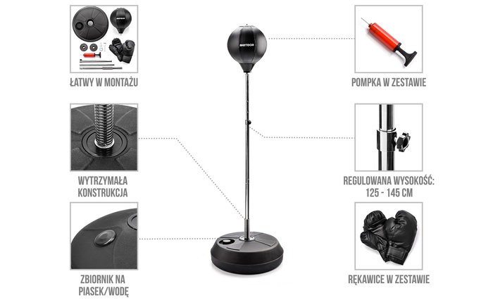 Gruszka bokserska Meteor 125-145 cm